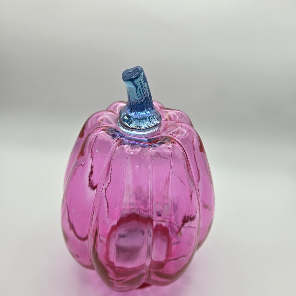 LED Glass Pumpkin Decorative Figurine Pink Fall Target Bullseye Playground 2024